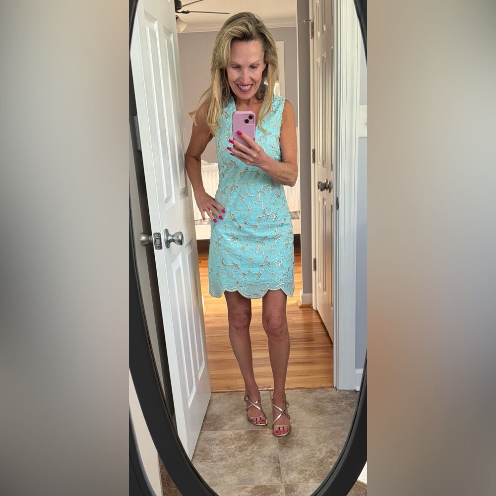 Lilly Pulitzer Mint Green Lace Mini Dress